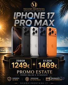 iPhone 17 Pro Max Nuovo - 24 Mesi di Garanzia