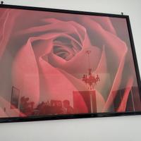 Quadro grande con poster di rose rosse