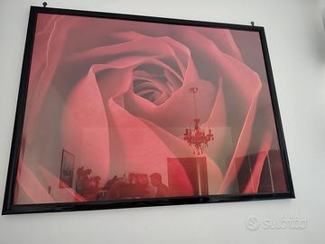 Quadro grande con poster di rose rosse
