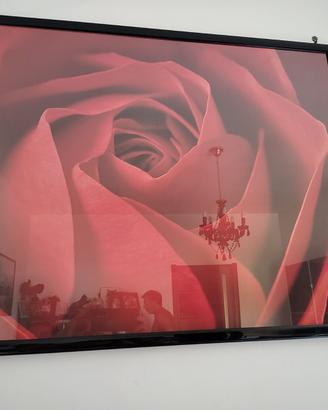 Quadro grande con poster di rose rosse