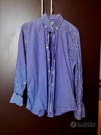 Camicia a Righe Blu e Bianche tg “L” 100% Cotone