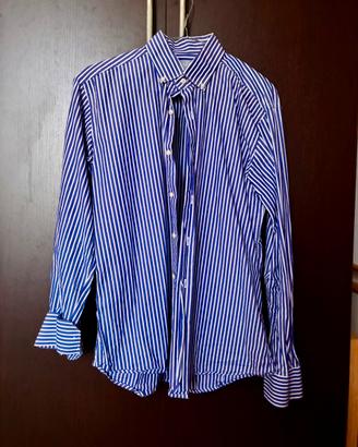 Camicia a Righe Blu e Bianche tg “L” 100% Cotone
