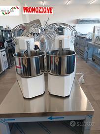 IMPASTATRICE A PENTOLA FISSA  A SPIRALE INOX