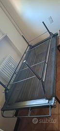 letto- coppia di reti metalliche- solide- 
