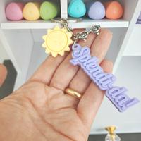 portachiavi motivazionale in Stampa 3d pastello