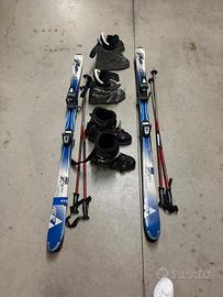 Lotto set sci racchette e scarponi