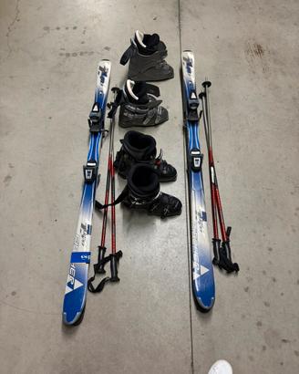 Lotto set sci racchette e scarponi