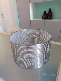 Lampadario sospens.  Inspire Slots argento/nichel