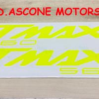 coppia adesivi scudo tmax 560 GIALLO FLUO