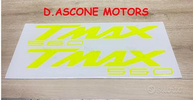 coppia adesivi scudo tmax 560 GIALLO FLUO