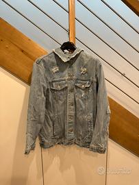 Giacca di Jeans Bershka Distressed
