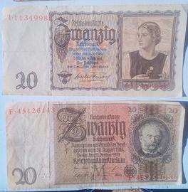 Banconote tedesche anni 30