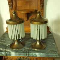 lampadario e abat jour vintage
