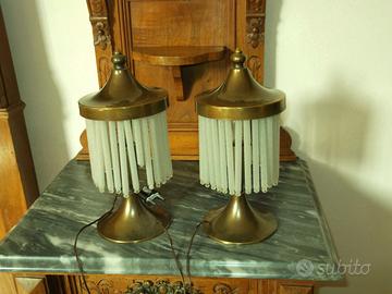 lampadario e abat jour vintage