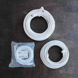 Cavi antenna TV ad angolo lunghezza 5 e 10m