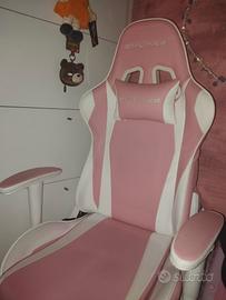 sedia da gaming rosa