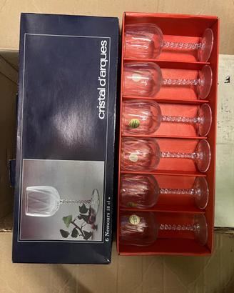 Stock 46 Bicchieri in Cristallo d'Arques Nemours