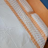 raffinato lenzuolo con pizzo sangallo