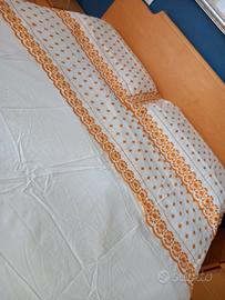 raffinato lenzuolo con pizzo sangallo