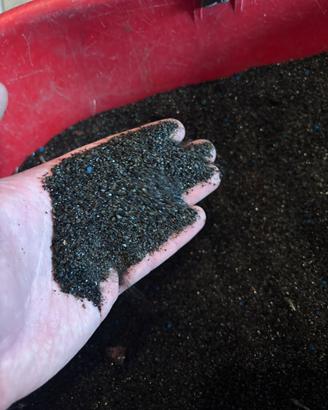 20 kg sabbia nera per acquario