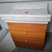 Fasciatoio cassettiera vasca giordani