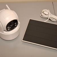 Smart WIFI camera 2K a batteria c/pannello solare