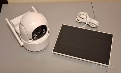 Smart WIFI camera 2K a batteria c/pannello solare