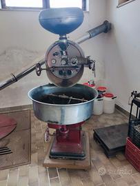antica  macchina tostatrice per caffè Vittoria 