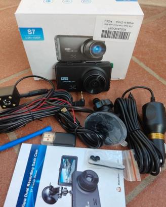 Doppia Dashcam 2.5K+1080P, Telecamera Auto Nuova 