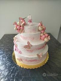torta scenografica effetto panna 