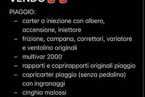 Ricambi piaggio/speedfight