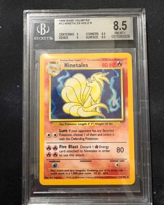 Pokemon Ninetales Set Base BGS 8.5 ENG