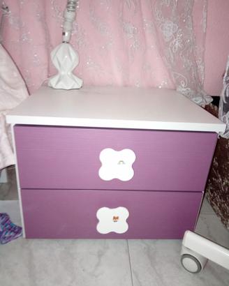 Camera da letto cameretta femminile e soggio