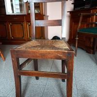 sedia antica impagliata