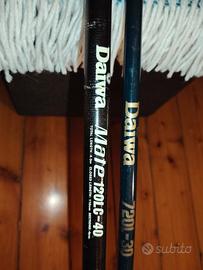 set 2 canne da pesca allungabili