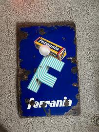Insegna Smaltata Ferrania Modernariato