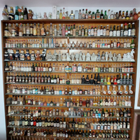 Collezione di bottiglie mignon di liquore