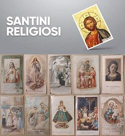 Lotto 10 Santini Religiosi antichi fustellati 1920