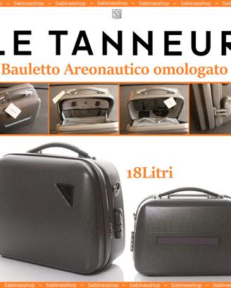 LE TANNEUR™ ★BAULETTO AERONAUTICO OMOLOGATO 18L★