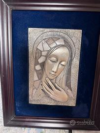 Quadro Ottaviani argento 925 Madonna