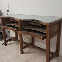 Banco Orafo professionale a due postazioni 