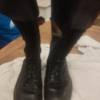 stivali da motociclista militari vintage 43