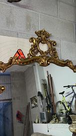 Specchio grande dorato Vintage stile barocco