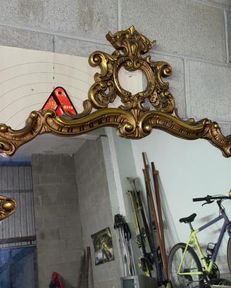 Specchio grande dorato Vintage stile barocco