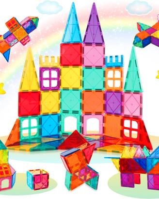 Costruzioni Magnetiche 46 Pezzi Montessori