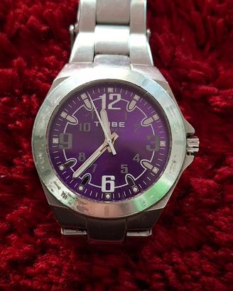 Breil Tribe Donna . Acciaio con Quadranta viola
