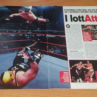 WWE ritaglio Rivista Focus articolo sul wrestling
