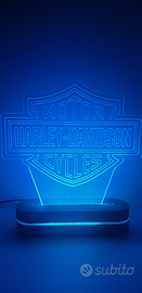 Motor harley davidson plexi led lampada