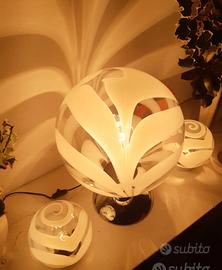 trittico lampade anni 70 