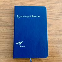 Agenda quaderno blu Knowledge share nuova